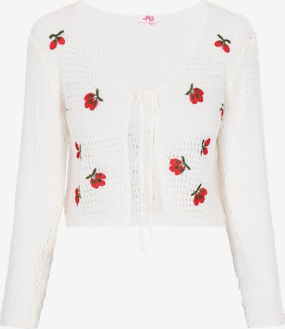 MYMO Kardigan u maslinasta / crvena / prljavo bijela, Pregled proizvoda