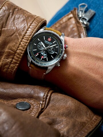 SWISS MILITARY HANOWA Analog watch 'Afterburn' in Brown
