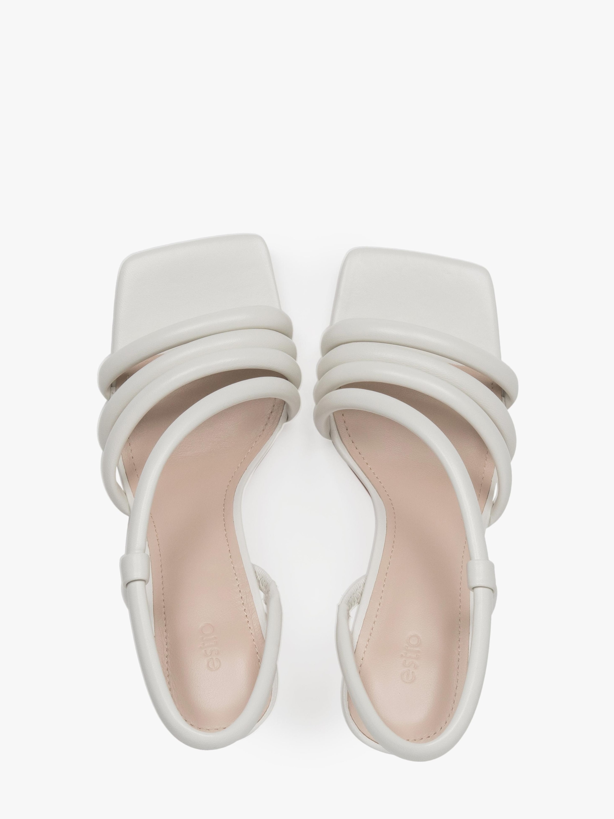 Estro Sandalen met riem '0556' in Wit