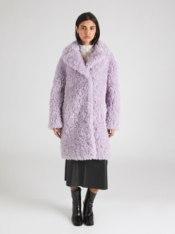 STAND STUDIO Winter Coat in Purple: front