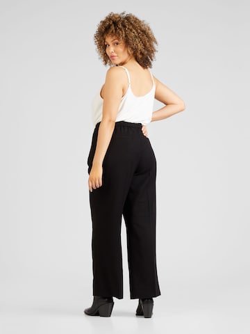 Vero Moda Curve Loosefit Bukser med fals 'ISABEL' i sort