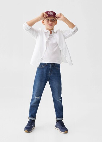 MANGO KIDS Regular fit Ing 'Oxford' - fehér