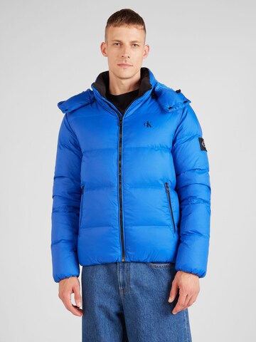 Calvin Klein Jeans Winter jacket 'ESSENTIAL' in Blue: front