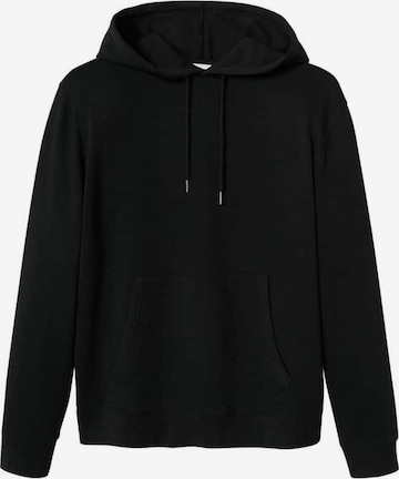 MANGO MAN Sweatshirt 'Bone' in Black: front