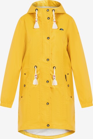 Manteau fonctionnel Schmuddelwedda en jaune : devant