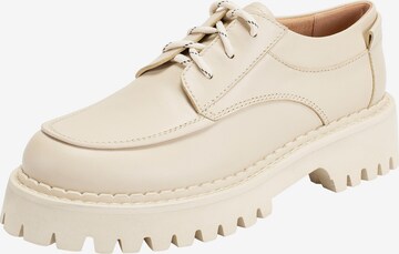 Ekonika Lace-Up Shoes in White: front