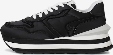 Baskets basses CAFè NOIR en noir : devant