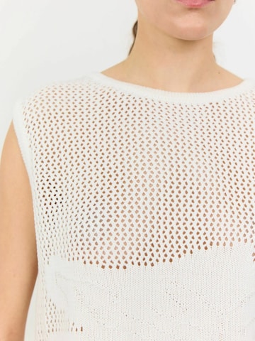 Top in maglia 'Lian 3 ' di Levete Room in bianco