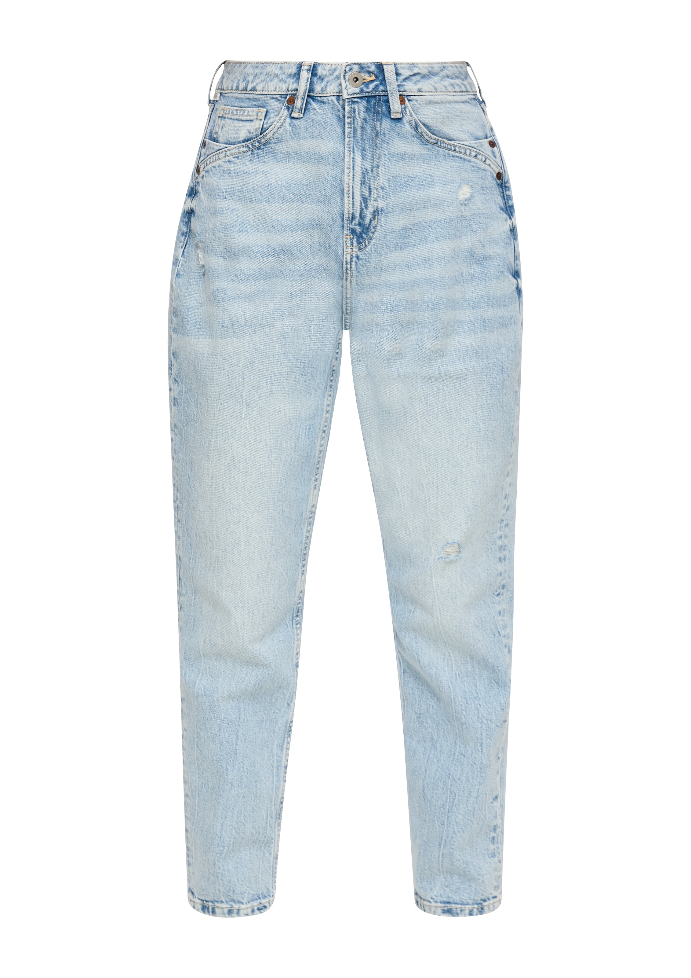 QS Tapered Jeans in Blue: front