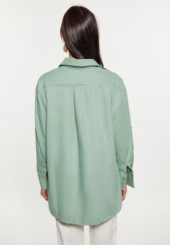 Camicia da donna di usha WHITE LABEL in verde