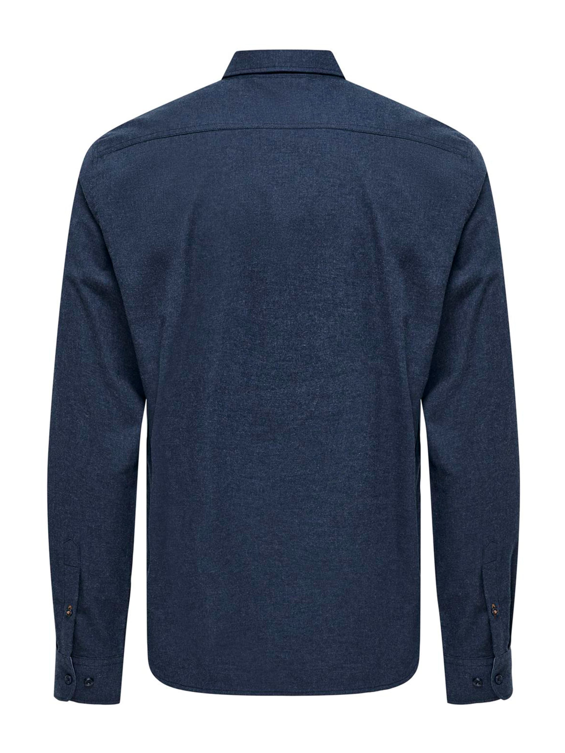 Only & Sons Regular fit Button Up Shirt 'ONSRoad' in Blue