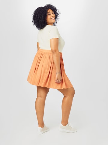 Guido Maria Kretschmer Curvy Skirt 'Caro' in Orange