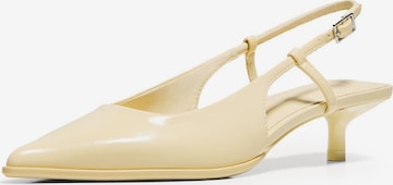 Bershka Czółenka w kolorze żółty: przód