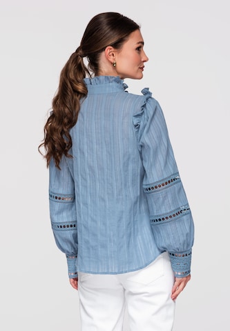 Ombre Blouse in Blue