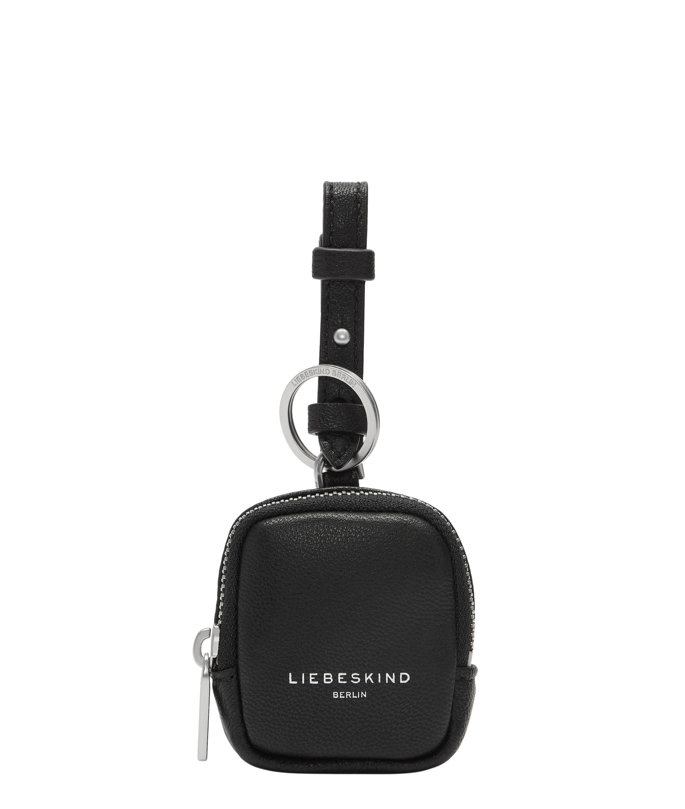 Liebeskind Berlin Schlüsselanhänger 'Andrea' in Schwarz: Vorderseite