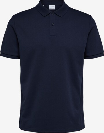 T-Shirt 'Toulouse' SELECTED HOMME en bleu : devant