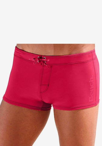 BENCH Athletic Swim Trunks in Red: front