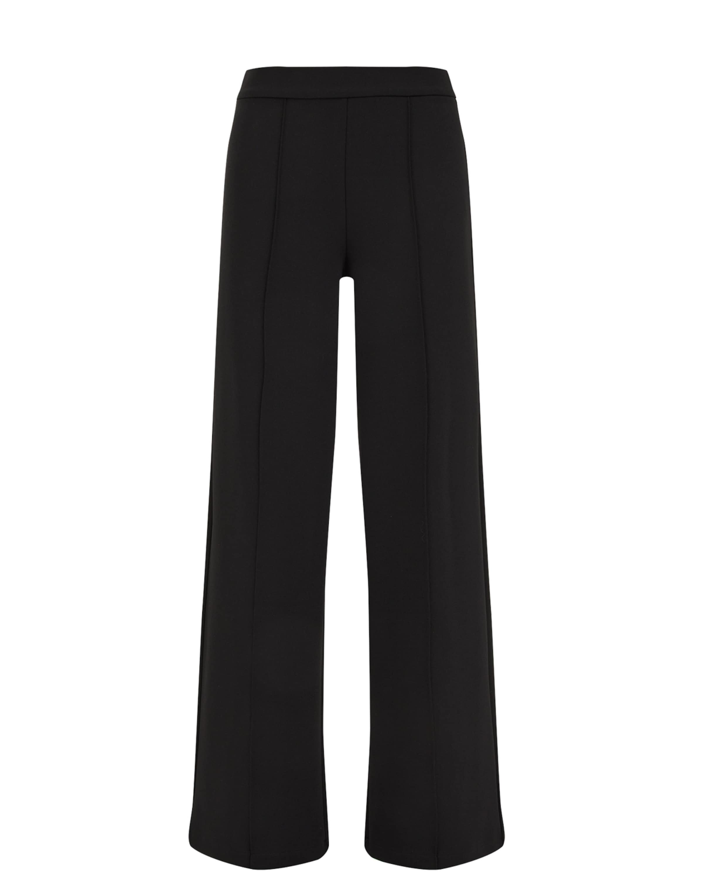 WE Fashion Szabványos Nadrág - fekete: elől