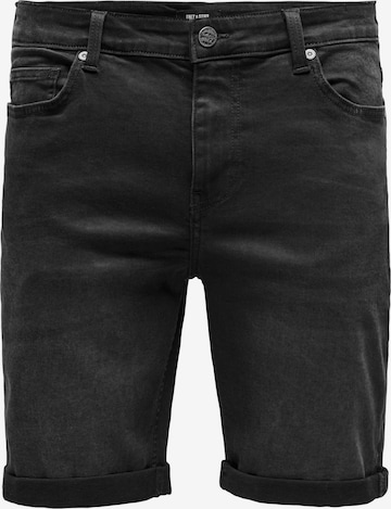 Only & Sons Slim fit Jeans in Black: front
