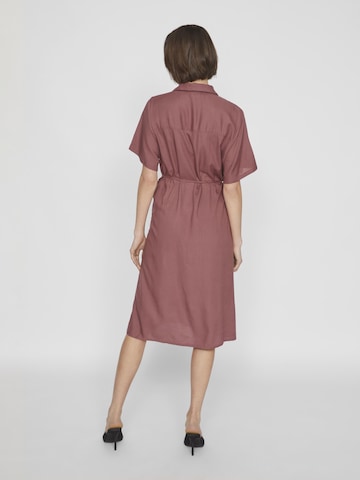 VILA Shirt dress in Brown