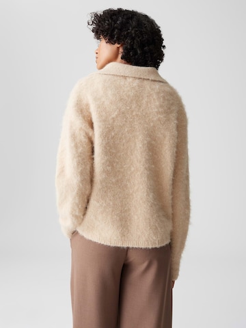 OPUS Sweter 'Pelsie' w kolorze beżowy