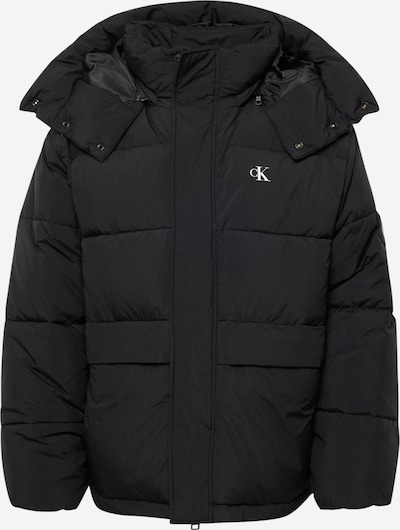 Calvin Klein Jeans Zimska jakna | črna / bela barva, Prikaz izdelka