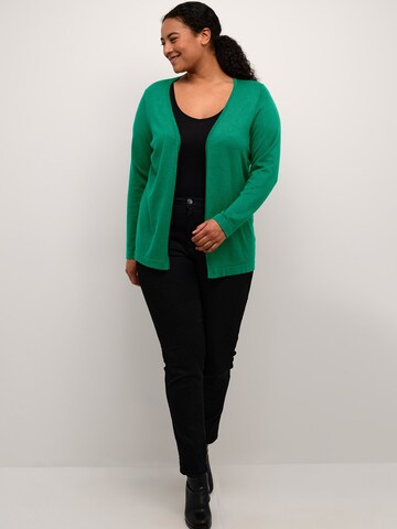 Cardigan 'Farsia' KAFFE CURVE en vert