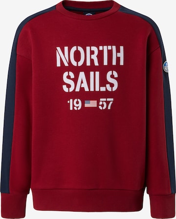 North Sails Sweatshirt in Rot: Vorderseite
