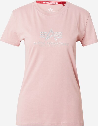ALPHA INDUSTRIES T-shirt i rosa / silver, Produktvy