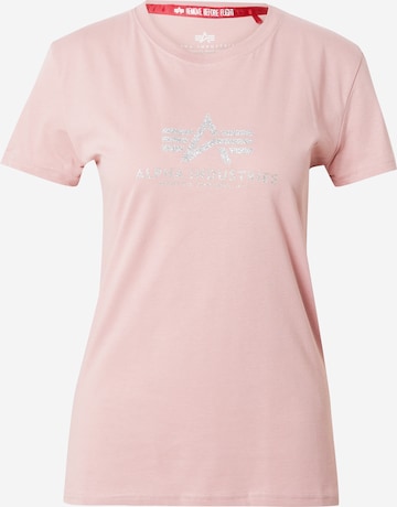 ALPHA INDUSTRIES T-shirt i rosa: framsida