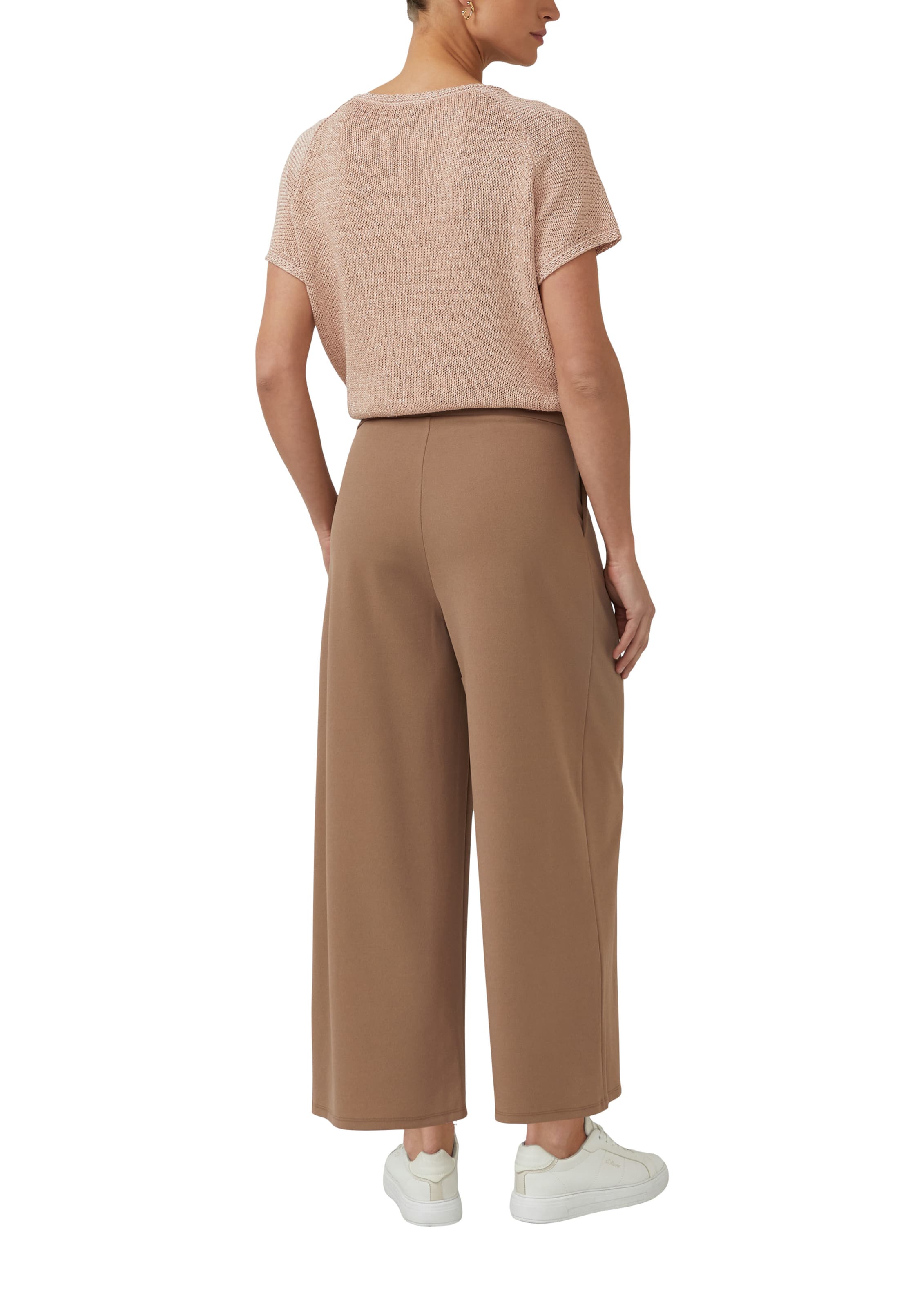 Wide Leg Pantalon s.Oliver en marron