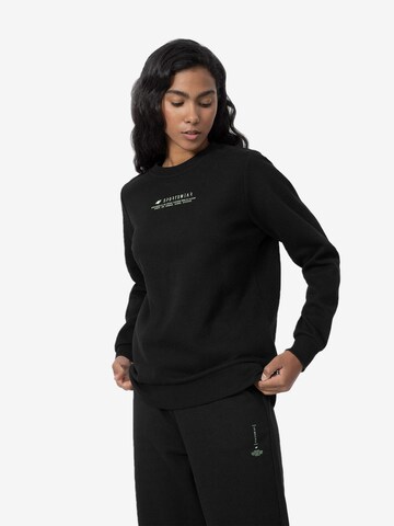 4F Sportief sweatshirt in Zwart: voorkant