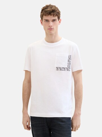 TOM TAILOR - Camiseta en blanco: frente