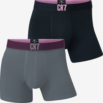 CR7 - Cristiano Ronaldo Boxers ' Fashion ' en gris / noir, Vue avec produit