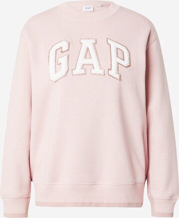 GAPSweater majica 'HERITAGE' - roza boja: prednji dio
