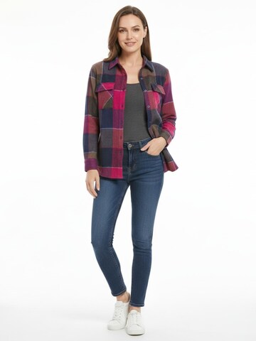 Chemisier 'Comfy Heavyweight Flannel Shirt' Radwa en rouge