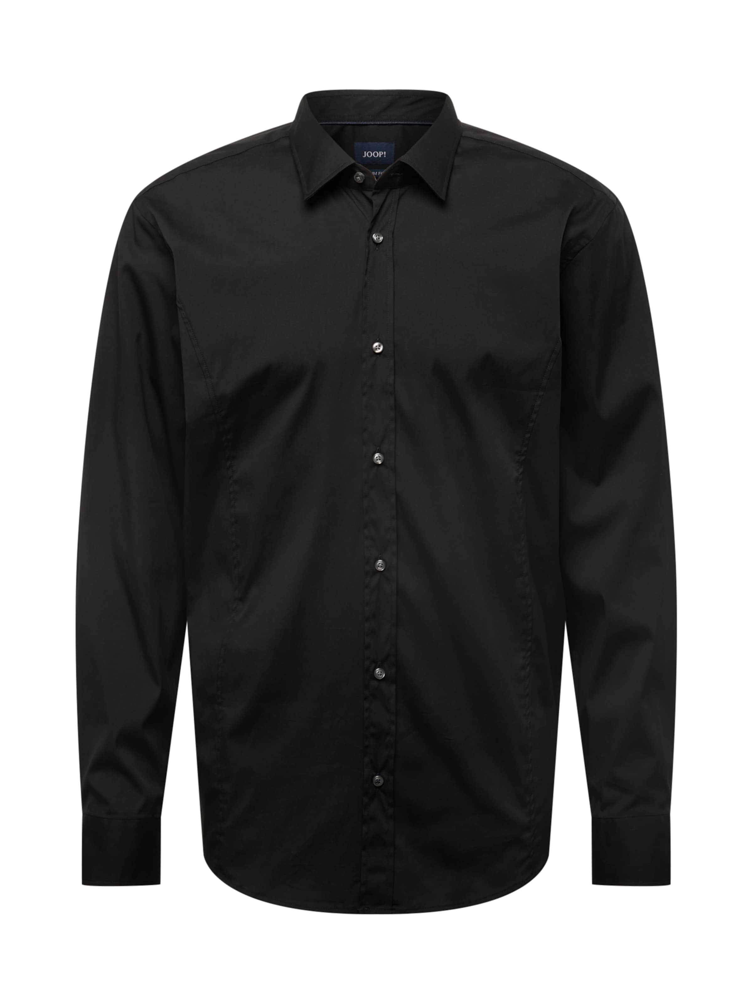 JOOP! Přiléhavý střih Košile 'Victor' – černá: přední strana
