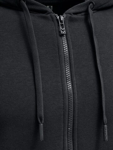 Hummel Athletic Zip-Up Hoodie in Black