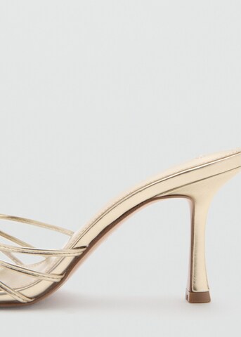 MANGO Sandals 'Pepyst' in Gold