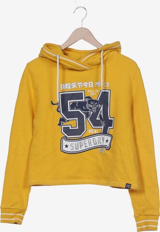 Superdry Sweatshirt & Zip-Up Hoodie in L in Yellow: front
