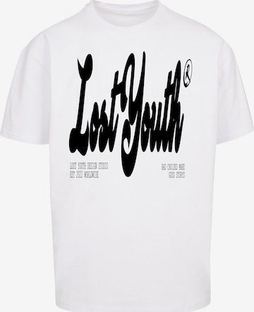 T-Shirt 'CLASSIC V.2' Lost Youth en blanc : devant