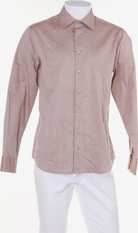 SEIDENSTICKER Button Up Shirt in M in Brown: front