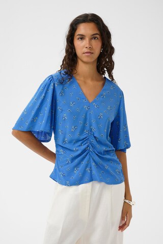 SOAKED IN LUXURY Blouse 'SLArjana' in Blauw: voorkant