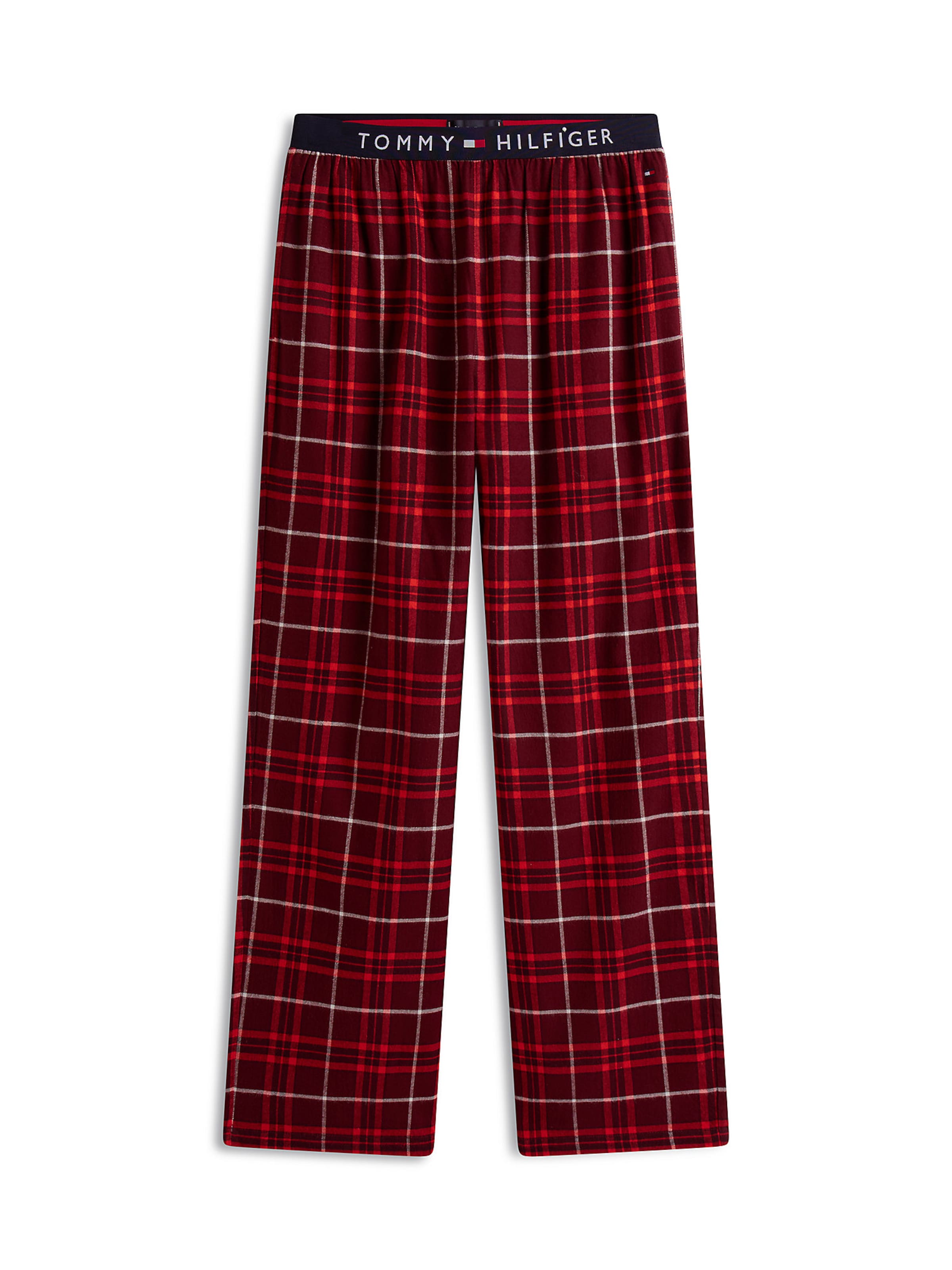 TOMMY HILFIGER Pyjamabroek in Rood: voorkant