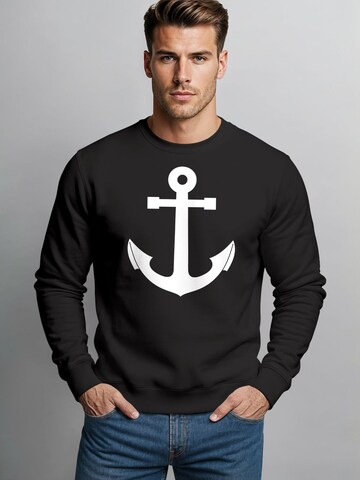 Neverless Sweatshirt 'Anker V2' in Black