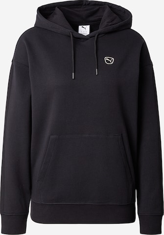 PUMA Mikina 'ESS ELEVATED' - Čierna: predná strana