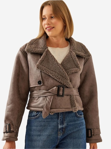 Bianco Lucci Winterjacke in Braun: Vorderseite