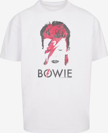 T-Shirt 'David Bowie ' F4NT4STIC en blanc : devant