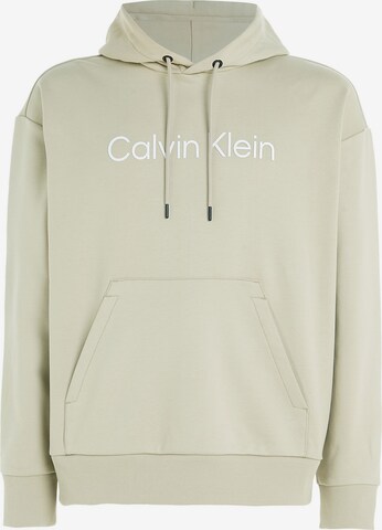 Sweat-shirt Calvin Klein en vert : devant