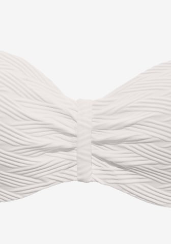 SUNSEEKER Bandeau Bikini Top in White